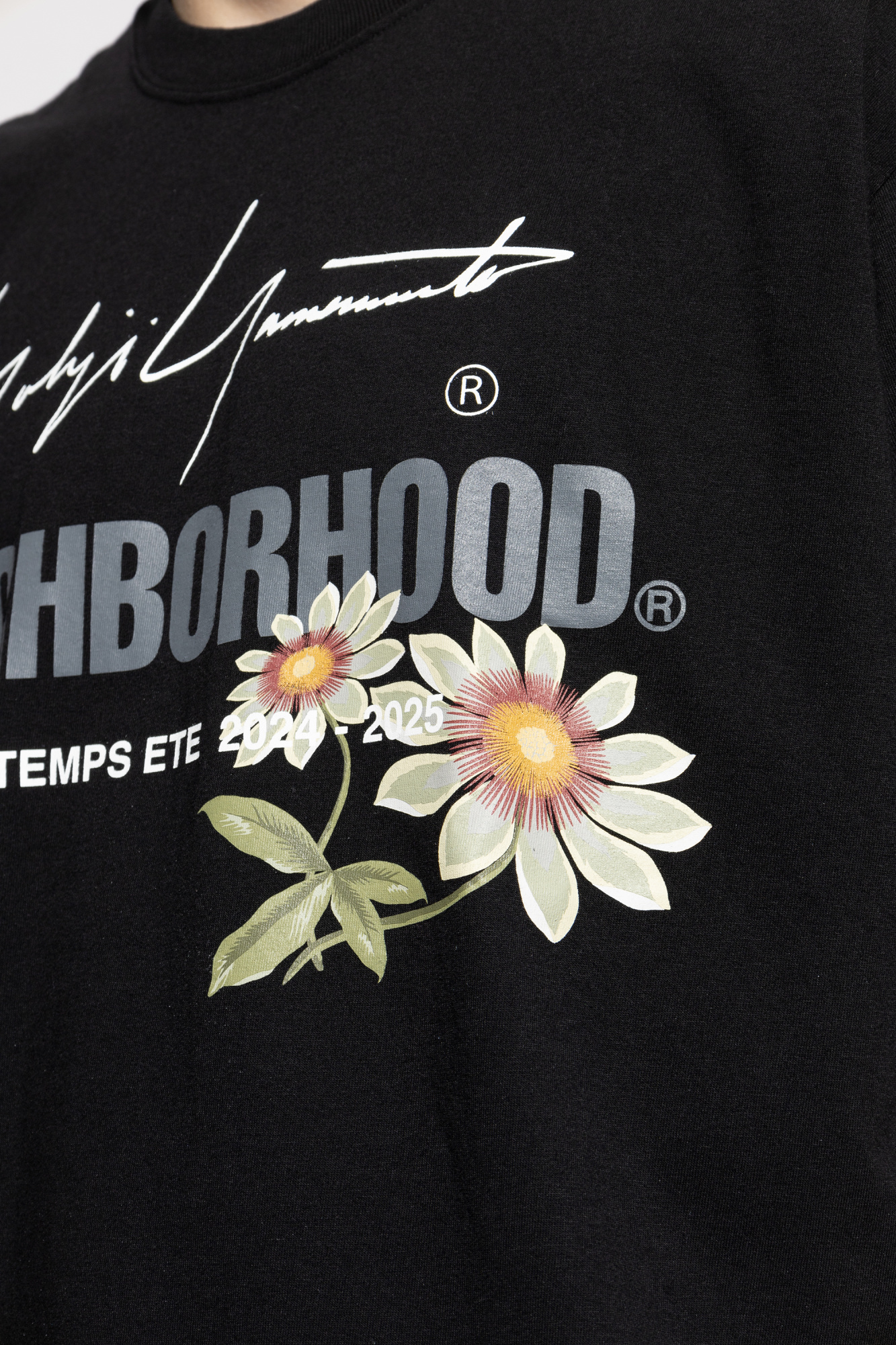 Black T-shirt with print Yohji Yamamoto - Vitkac AS